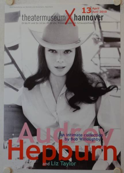 Audrey Hepburn originales deutsches Ausstellungsplakat